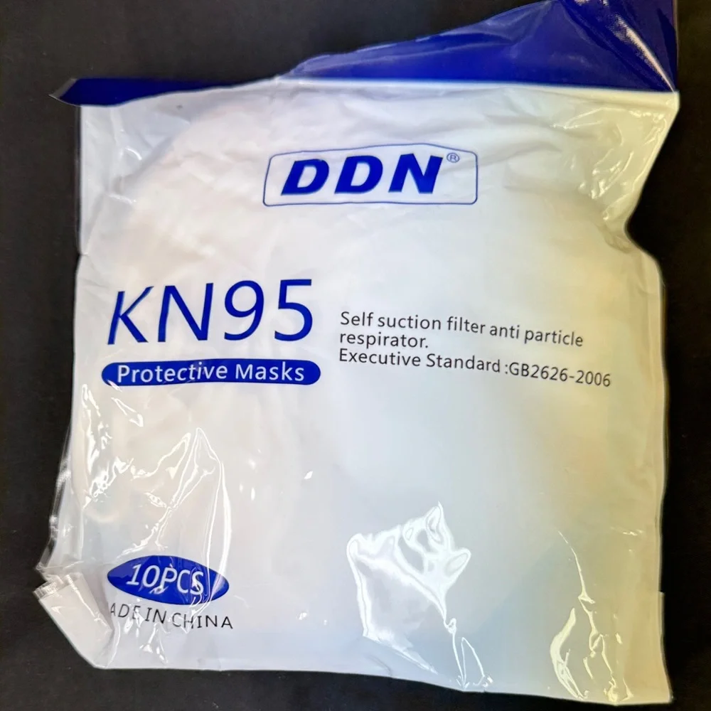 DDN KN95 Protective Masks self suction filter anti particle respirator 10 pack